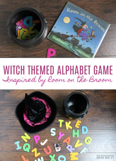 Halloween Games For Toddlers, Halloween Literacy, Halloween Lesson, Alphabet Game, Room On The Broom, Halloween Kindergarten, Halloween Week, Halloween Classroom, Halloween Games For Kids