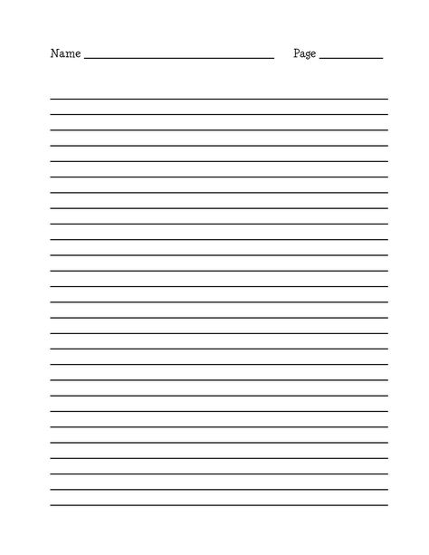 Printable+Lined+Writing+Paper Turabian Format, Kindergarten Writing Paper, Notebook Paper Template, Reflective Essay, Paper Template Free, Free Writing Paper, Writing Paper Template, Writing Practice Sheets, Word Line