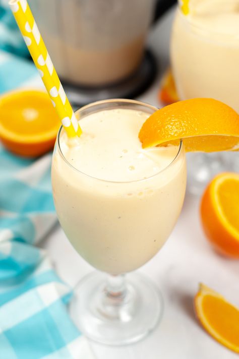 Orange Creamsicle Milkshake, Creamsicle Milkshake, Orange Juice Concentrate, Orange Creamsicle, Orange Slices, Heavy Cream, Memory Lane, Gluten Free Vegetarian, Vanilla Bean