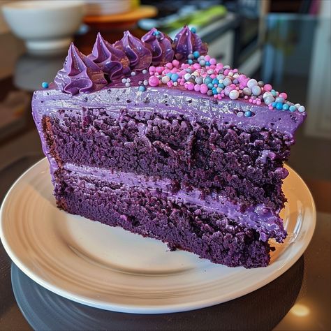 Purple Velvet Cake Recipe, Strawberry Cheesecake Fudge Recipe, Purple Velvet Cake, Purple Velvet Cakes, Velvet Cakes, Purple Cake, Velvet Cake Recipes, French Toast Casserole Recipes, Cake Recipes Easy Homemade