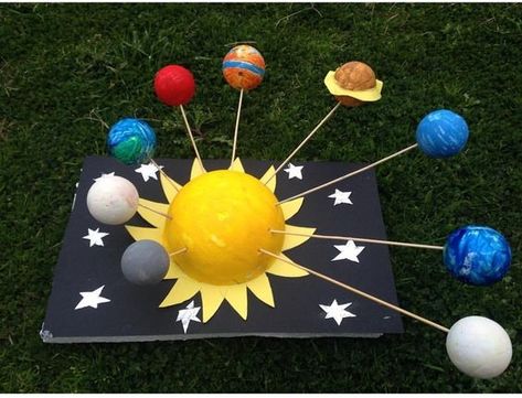 Solar System Projects For Kids 3rd, Solar System Projects For Kids, Planet Crafts, Planet Project, Solar System For Kids, Space Crafts For Kids, Solar System Model, Solar System Projects, مشروعات العلوم