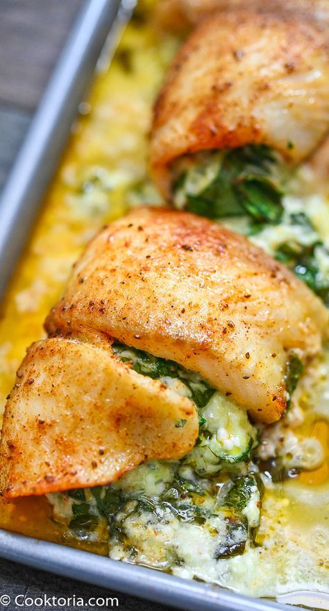 Fish And Spinach Recipes, Stuffed Haddock Recipes, Stuffed Fish Fillets, Sauteed Flounder Recipe, Baked Stuffed Haddock Recipes, Spinach Fish Recipes, Fish Florentine Recipes, Frozen Flounder Recipes, Stuffed Flounder Recipes Shrimp