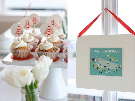 San Fran themed birthday party San Francisco Birthday, Sf Art, Wedding San Francisco, Invitation Inspiration, Party Photo Booth, 4th Birthday Parties, Party Entertainment, Art Party, Bridal Shower Theme