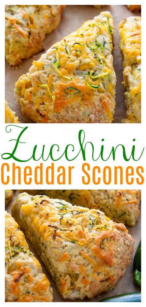 Zucchini Cheddar Scones - Baker by Nature Savory Scones Recipe, Zucchini Cheddar, Cheddar Scones, Baker By Nature, Savory Scones, Sharp Cheddar, Sharp Cheddar Cheese, Scone Recipe, Challah