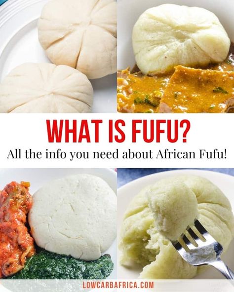 Nigerian Fufu Recipe, African Fufu, Fufu Recipe, African Stew, African Peanut Stew, African Kitchen, Low Sugar Diet Recipes, African Recipes Nigerian Food, African Foods