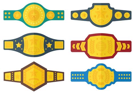 Championship Belt, Belt Design, Professional Templates, Business Template, Sports Equipment, Design Template, Avatar, Vector Free, Clip Art