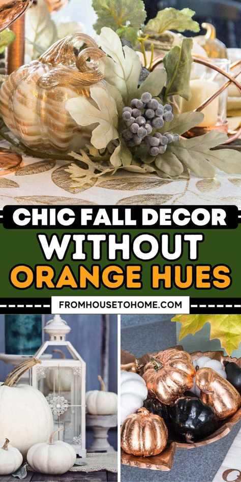 chic fall decor without orange hues Traditional Fall Decor, Chic Fall Decor, Seasonal Decor Fall, Fall Home Decor Ideas, Sewing Room Storage, House To Home, Seasonal Living, Fall Decorating Ideas, Christmas Organization