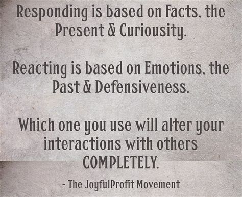 Reacting vs Responding React Quotes, Respond Vs React, Manipulative People Quotes, Ego Vs Soul, Praying Woman, Codependency Recovery, Youth Work, Codependency Relationships, Manipulative People