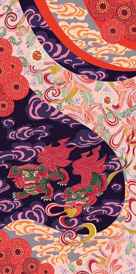 Chinese Pattern Design, Cultural Patterns, Chinese Background, Chinese Prints, Chinese Illustration, Chinese Element, Chinese Aesthetic, Chinese Pattern, Chinese Design