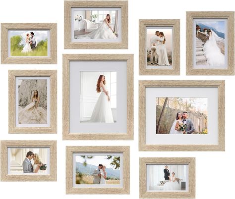 MDF Frames for 8x10, 5x7, 4x6 Photos Real Glass for Wall or Tabletop Picture Frames Collage, Collage Wall Decor, Frames Collage, Gallery Wall Frame Set, Frame Wall Collage, Table Top Frame, Wall Collage Decor, Wall Mounted Table, 4x6 Frames