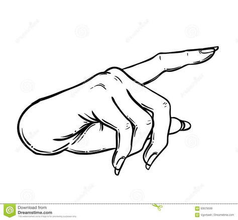 Hands Pointing Drawing, Hand Pointing Up Drawing, Hands Pointing Reference, Pointing Hand Drawing, Pointing Finger Drawing, Finger Image, Side View Drawing, Hand Pointing, How To Draw Fingers