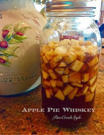 Home Made Liquor Recipes, Infused Whiskey Recipes, Infused Alcohol Recipes, Infused Whiskey, Infused Alcohol, Homemade Liqueur Recipes, Christmas Drinks Alcohol Recipes, Infused Liquors, Apple Whiskey