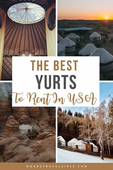 Yurts have gotten much more popular in recent years as a way of having a unique camping experience. Many of these yurt rentals are luxuriously furnished, providing amenities of high end hotels with the privacy of your own campsite! There are hundreds of great places to stay in a yurt in the United States, so we have gone through and found the best yurts you can rent for yourself. This list will help you find all the best yurts in the United States! | yurt rental | yurt vacation rentals Yurt Rentals, Camping Business, Creede Colorado, Luxury Yurt, Unique Airbnb, Yurt Camping, Rental Ideas, Vacations In The Us, Airbnb Rentals