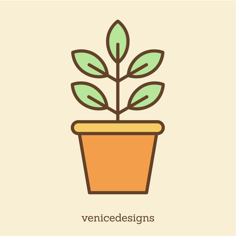 Plant Design Clipart Graphic Design Elements, Cute Drawing, Flat Icon, Flat Design, Graphic Design Illustration, Vector Graphics, Educational Resources, Design Illustration, Premium Vector