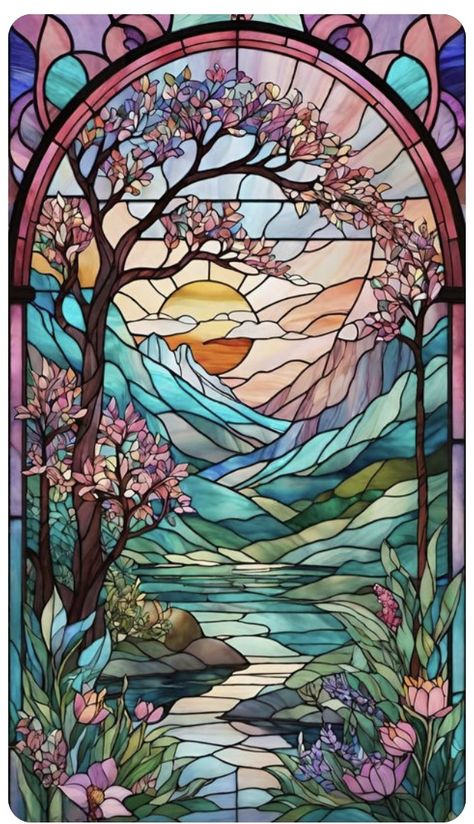 Vitrail Glass Paint Ideas, Large Stained Glass Patterns, Stained Glass Windows Drawing, Stain Glass Drawing, Stained Glass Window Drawing, Stainglass Window Art, Stained Glass Wallpaper Iphone, Stained Glass Painting Canvas, Vitrage Window