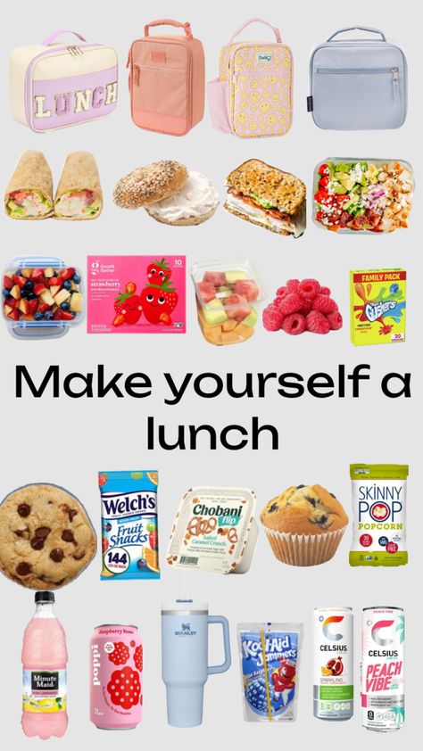 Easy Simple School Lunches, Healthy Foods For School Lunch, Things To Pack In Your Lunch, School Lunch Ideas For 6th Grade, Lunch Ideas For Summer For Kids, Cold Foods For Dinner, Ideas For Lunch At School, Lunch Ideas For 6th Graders, 5th Grader Lunch Ideas