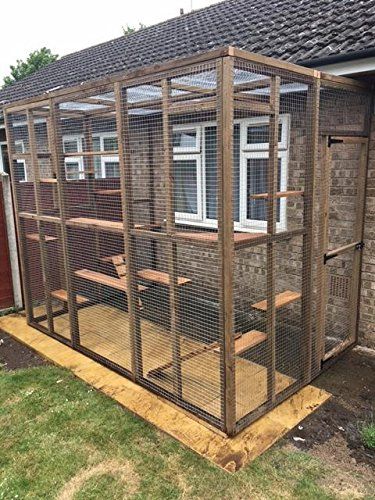 Catio Plans, Diy Cat Enclosure, Outdoor Pet Enclosure, Diy Chat, Katt Grejer, Kat Diy, Chat Diy, Cat Patio, Outdoor Cat Enclosure