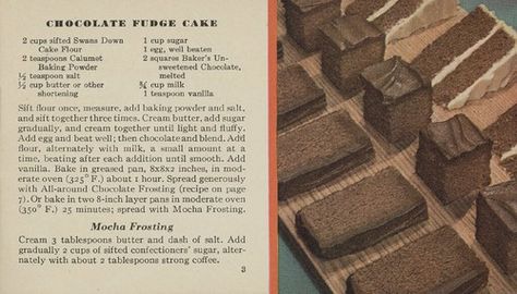 Baker's Sampler Book of Famous Chocolate Recipes - 1936 - Page 03 Bakers Chocolate, Famous Chocolate, Classic Recipes, Chocolate Fudge Cake, Sugar Cake, All Recipes, Old Recipes, Cake Flour, Vintage Recipes