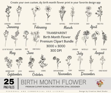 January And April Flower Tattoo, Flower For April Birth Month, Flower Birth Month Tattoo, April Birth Month Tattoo, April Month Flower, April Flower Tattoo Birth Month, Month Flowers Tattoos, Birth Flowers By Month, April Flower Tattoo