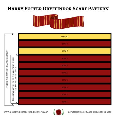 Gryffindor Scarf Pattern, Crochet Harry Potter Scarf Pattern Free, Harry Potter Scarf Crochet Pattern Free, Gryffindor Scarf Knit Pattern, Hogwarts Scarf Crochet Pattern, Harry Potter Patterns Free, Gryffindor Scarf Crochet, Harry Potter Crochet Scarf, Harry Potter Scarf Crochet