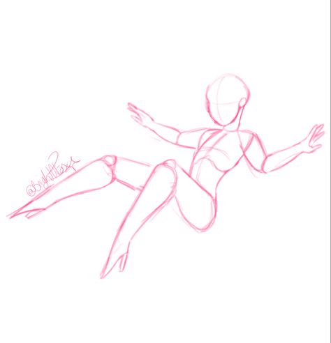 Spirit Pose Reference, Ych Base Floating, Drawing Poses Female Floating, Floating Anatomy Reference, Floating Sketch Pose, Drawing Reference Poses Floating, Body Base Drawing Flying, Cute Floating Poses, Levitating Poses Reference