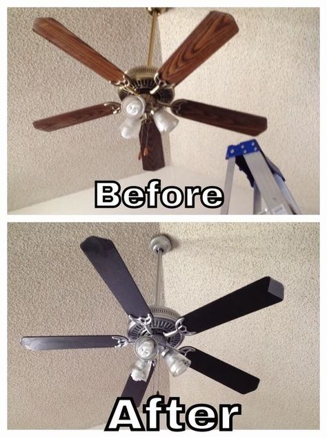 Ceiling Fan Update, Diy Home Improvements On A Budget, Healing Room, Painting Wood, House Things, Baby Shower Decor, Diy Remodel, Fan Blades, Saving Ideas