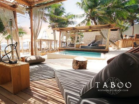 TABOO TULUM - Menu, Prices & Restaurant Reviews - Tripadvisor Taboo Tulum Restaurant, Restaurants In Tulum, Tulum Restaurants, Bottle Girls, Resort Architecture, Tulum Beach, Beach Clubs, Deco Nature, Cancun Mexico