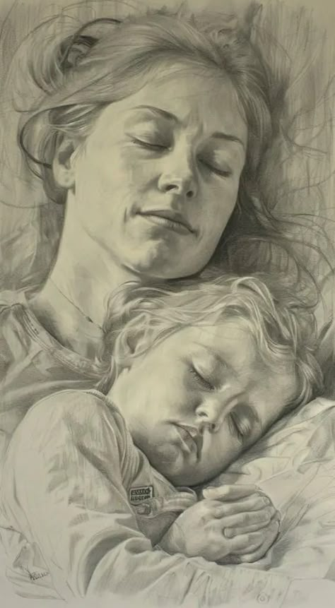 Celebrate Mom: 50 Free Mother's Day Phone Wallpapers to Show Your Love - NFT Art with Lauren McDonagh-Pereira Photography Mothers Day Pencil Sketch, Mom Holding Baby Drawing, Motherhood Artwork, Motherhood Drawing, Mother Drawing, Mother And Child Drawing, Bohemian Images, Joker Art Drawing, Photorealistic Drawings