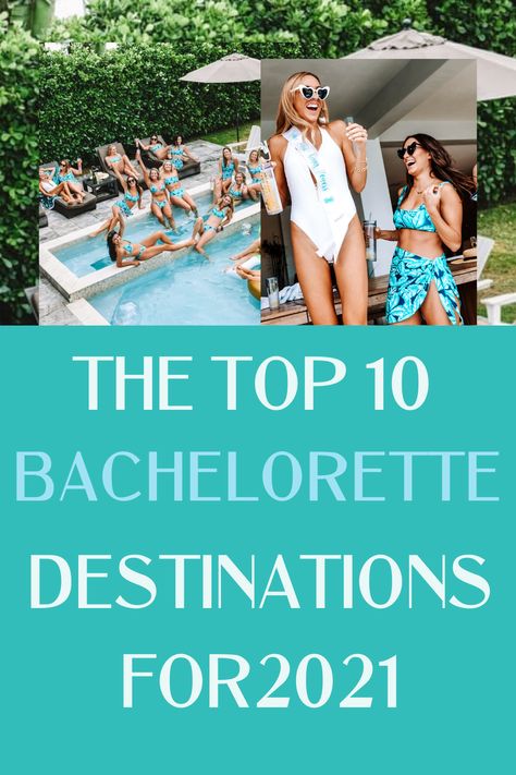 The 10 Best Bachelorette Party Destinations in 2021, where to plan your 2021 bachelorette, bachelorette party planning guide #wheretogo #travel #bachelorette #weddingplanning September Bachelorette Party, Bachlorette Destinations, Bachelorette Destination Ideas, Bachelorette Party Places, Bachelorette Locations, Bachelorette Party Locations, Bachelorette Party Destinations, Bachelorette Destinations, Islands To Visit