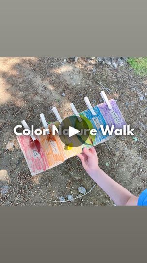 68 reactions · 6 comments | COLOR NATURE WALK 🌈 🚶‍♀ ✨ 

This activity is so simple to put together but so fun! It gets your kids outside AND working on their colors! 🧠🎉🪄

To do this color nature walk all you need is some cardboard, markers, and some clothes pins! Color the cardboard with colors of the rainbow. Then go outside and find colors that match! Clip them to your cardboard using the clothes pins as you go! Its that simple! 🌈🙌🔍

Want more easy activities for kids like this? Follow @wingitwithwhit for Mom Hack Mondays and daily activities for kids! 💕✨🎉

Nature walk, color activities, activities for toddlers, activities for toddlers, kids activities, toddler activities, nature activity, outdoor activities, outside play, outdoor play, outside activities, learning through play Daily Activities For Kids, Easy Activities For Kids, Nature Activity, Activities Outside, Toddlers Activities, Outside Play, Play Outdoor, Outside Activities, Colors Of The Rainbow