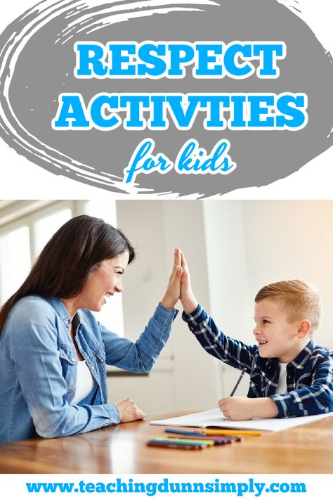 Respect Activities For Preschool, Respect Activities For Kids, Respect Activities, Activities For 1st Graders, Nurture Group, Teaching Kids Respect, Teaching Respect, Respect Parents, Building Games For Kids