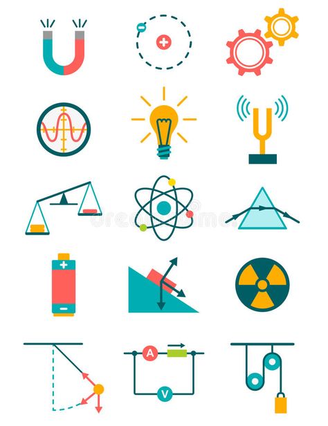 Physics icons set royalty free illustration Science Lab Decorations, Physics Projects, Pizza Art, Doodle Icon, Wall Drawing, Art Gallery Wallpaper, Decorate Notebook, Cute Patterns Wallpaper, Seamless Pattern Vector