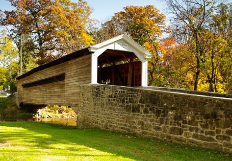 3. Rapps Dam Covered Bridge – Phoenixville Ohiopyle State Park, Outdoor Couple, Leaf Peeping, Beautiful Cottages, Covered Bridge, Beautiful Castles, Beautiful Sights, Mountain Resort, Covered Bridges