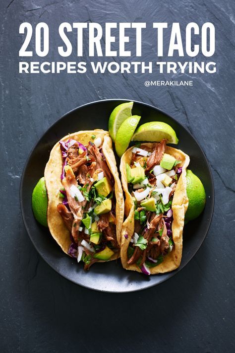 20 Authentic Street Taco Recipes that Hit the Spot Delicious Taco Recipes, Street Taco Recipes, Mexico Street Food, Fondue Dinner Party, Street Tacos Recipe, Soft Tacos Recipes, Authentic Mexican Tacos, Beef Birria Recipe, Taco Recipes Mexican