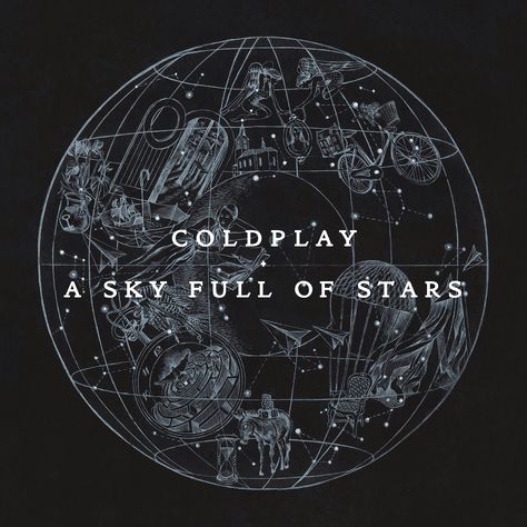 Coldplay Poster, Coldplay Albums, Coldplay Songs, Cd Album Covers, A Sky Full Of Stars, Cool Album Covers, Desain Editorial, Pochette Album, Sky Full Of Stars