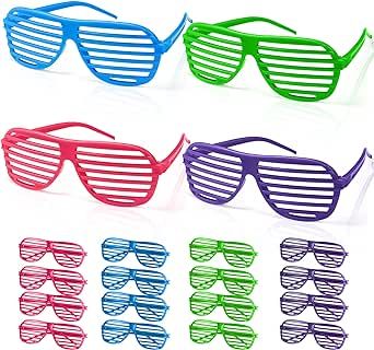 Shutter Glasses, Trash Party, Shutter Shades, Sunglasses For Kids, 80's Party, 80s Theme, Dance Ideas, Party Glasses, Plastic Glasses