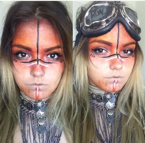 Mad Max Post Apocalypse Makeup, Zombie Apocalypse Makeup, Apocalypse Makeup, Apocalypse Costume, Warrior Makeup, Mad Max Costume, Max Makeup, Dystopia Rising, Wasteland Warrior