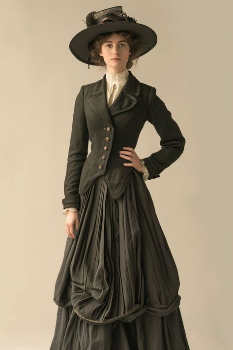 10 Victorian Outfits To Fuel Your Dreams! – fashionbylina.com 1800s Outfit Women, Victorian Clothing Women, Fairy Types, Modern Victorian Bathroom, 1900’s Fashion, 1800 Fashion, Summer Goth Outfits, Victorian Outfit, Victorian Outfits