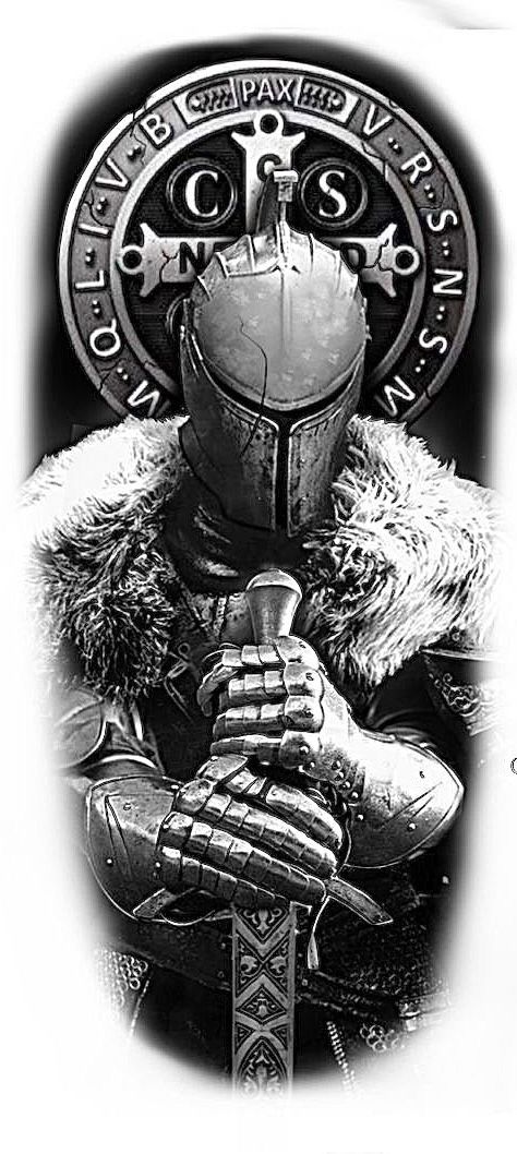 Knight Tattoo Design Warriors, Crusader Tattoo Design, Templar Tattoo Design, Spartan Chest Tattoo, Knight Tattoo Medieval, Crusader Tattoo, Shield Tattoo Design, Knight Tattoo Design, Fable Tattoo