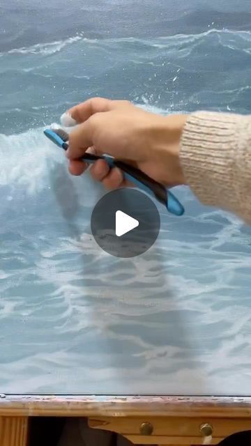 How To Paint Ocean Water, How To Paint The Sea Acrylic, How To Paint The Ocean With Acrylics, How To Paint A Wave, How To Paint The Sea, Acrylic Art Paintings Galleries, How To Paint Sea, How To Paint Water With Acrylic, Sea Painting Easy