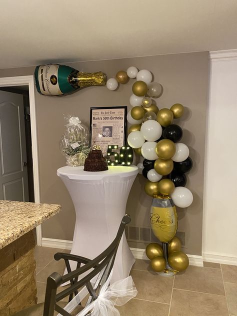 Stock The Bar Balloon Arch, 50th Balloon Arch, Champagne Bottle Balloon Arch, Prom Champagne Party Ideas, Champagne Balloon Decor, Champagne Balloon Arch, Champagne Party Ideas, Champaign Bottle, Prom Party Ideas