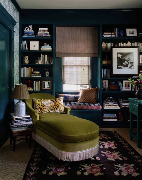 How To Create An IG Worthy Reading Nooks For Tiny Spaces — Exhibit A 1920s Craftsman Bungalows, Calming Paint Colors, Atlanta Homes, Craftsman Bungalows, Home Libraries, Beautiful Living Rooms, Home Library, Window Seat, Front Room