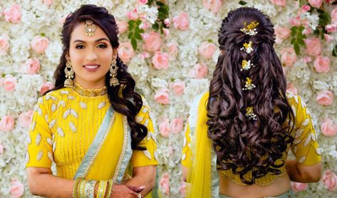 Reception Hairstyles Indian Brides, Hairstyles For A Round Face, Best Bridal Hairstyles, Wedding Reception Hairstyles, Reception Hairstyles, Love Is In The Hair, Hair Style On Saree, Engagement Hairstyles, Bridal Hairdo