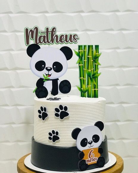 Arquivo topo de bolo Pandinha baby cute Bolo Do Panda, Panda Birthday Cake, Bolo Panda, Panda Theme, Panda Cake, Panda Bebe, Panda Birthday, 2 Birthday Cake, Themed Birthday Cakes