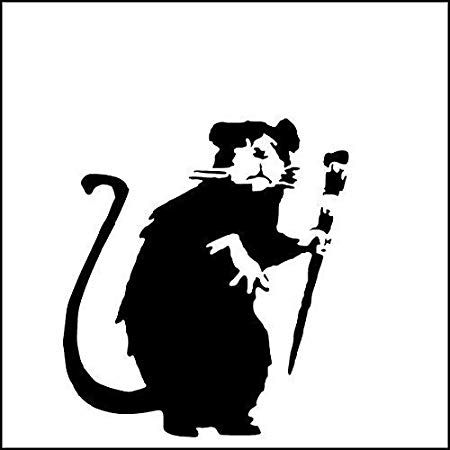 Rat Stencil, Banksy Rat, Banksy Stencil, Fabric Paint, Banksy, Rats, Human Silhouette, Darth Vader, Google Search