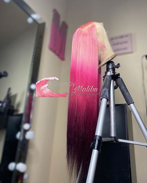 Sew In Weave Hairstyles, Girls Hairdos, Natural Hair Regimen, Creative Hair Color, Gorgeous Hair Color, Wig Color, Barbie Hair, Beautiful Hair Color, Pink Wig