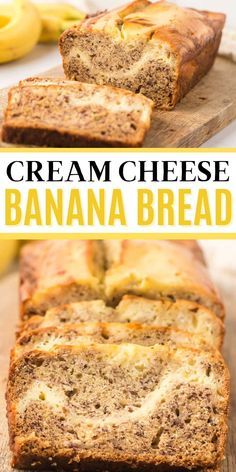 Banana Bread Recipe With Cream Cheese, Cream Cheese Banana Bread Recipe, Banana Bread With Cream Cheese, Banana Bread Cream Cheese, Cream Cheese Banana Bread, Loaf Breads, Bread With Cream Cheese, Well Plated, Dessert Breads