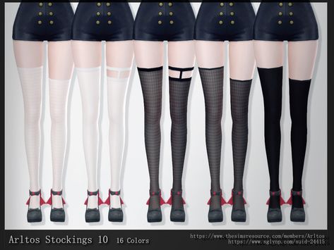 Arltos' Stockings 10 Sims 4 Stockings Cc, Sims 4 Tights Cc, Los Sims 4 Mods, Sims 4 Anime, Muebles Sims 4 Cc, Free Sims 4, Lace Stockings, Gta Rp, Sims 4 Body Mods