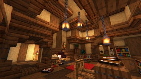 Hobbit Hole Minecraft House Interior, Hobbit Interior Minecraft, Interior Hobbit House Minecraft, Minecraft Large Interior, Witch House Minecraft Interior, Minecraft Witch Interior Design, Hobbit Minecraft House, Hobbit House Interior Minecraft, Dark Oak Minecraft House Cottagecore