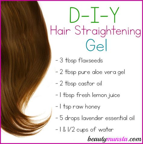 Lay off the hair straightener for a while and try this easy homemade hair straightening gel ! It’s kinda ironic when I hear curly haired people tell me they’d do anything for bone-straight hair and people with straight hair say they’d love to have more waves or curls in their ‘boring’ hair. Everyone’s hair is … People With Straight Hair, Thick Hair Remedies, Hair Growth Foods, Best Hair Straightener, Homemade Hair, Sleep Eye, Luscious Hair, Homemade Hair Products, Boring Hair